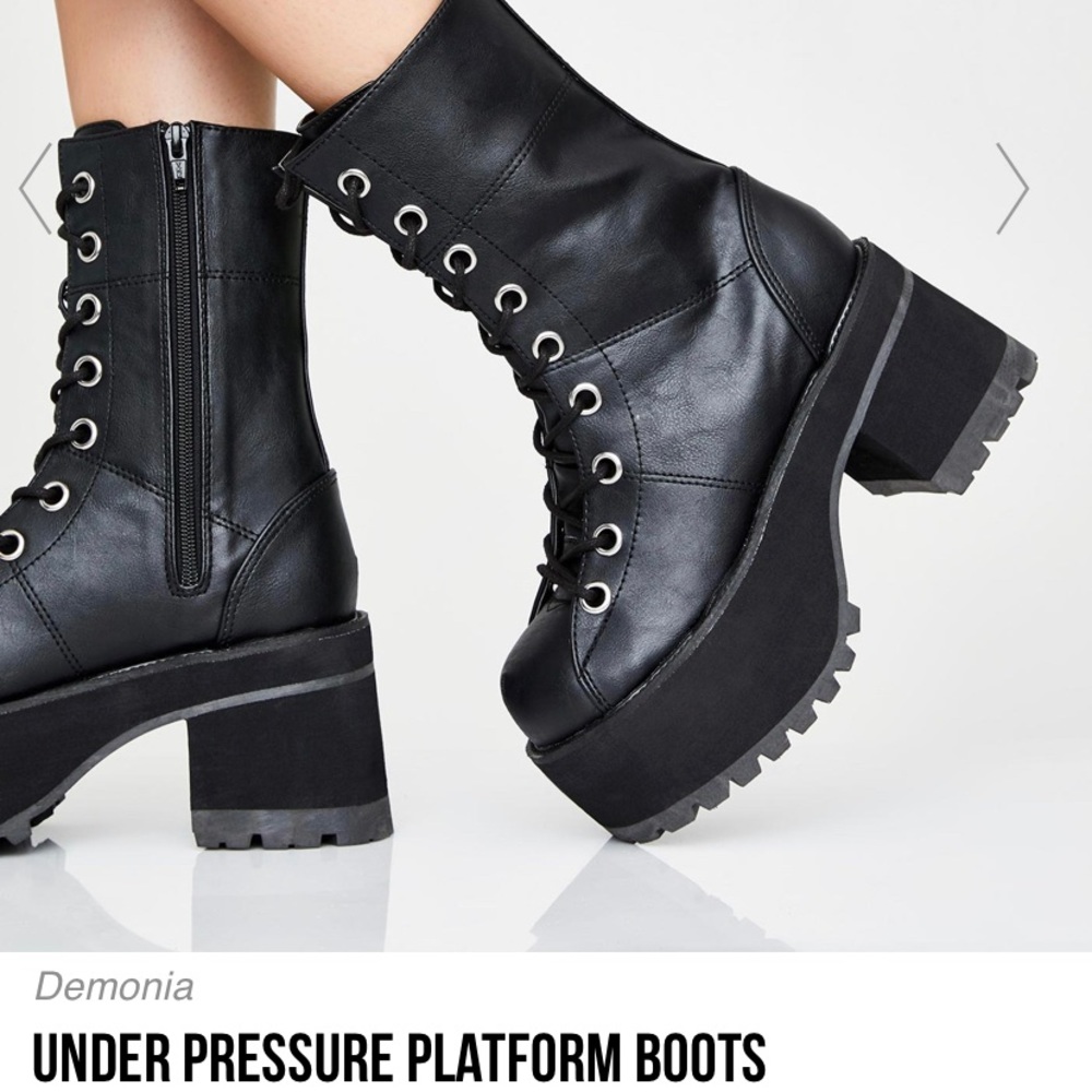 Demonia Under Pressure Platform Boots - Never Worn